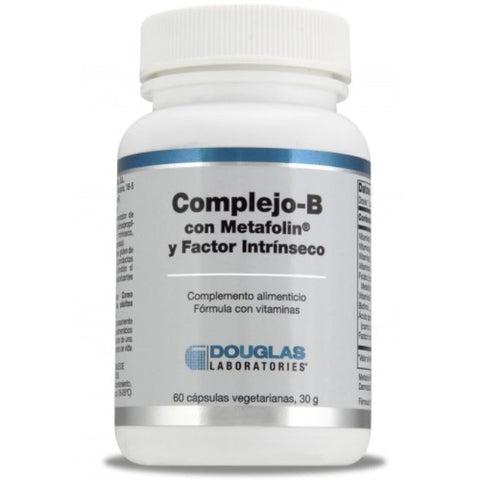 Comprar online COMPLEJO B CON METAFOLIN+FACTOR INTRINSECO 60 Vcap de DOUGLAS. Imagen 1