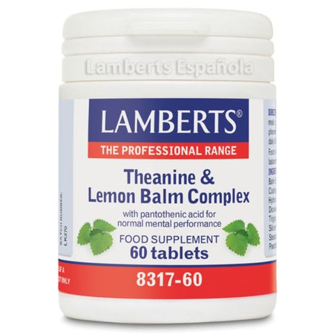 Comprar online COMPLEJO DE TEANINA Y BALSAMO DE LIMON 60tab de LAMBERTS. Imagen 1