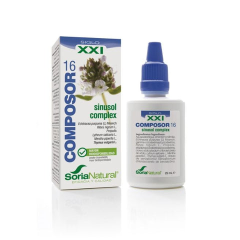 Comprar online COMPOSOR 16 SINUSOL S XXI 25 ml de SORIA. Imagen 1