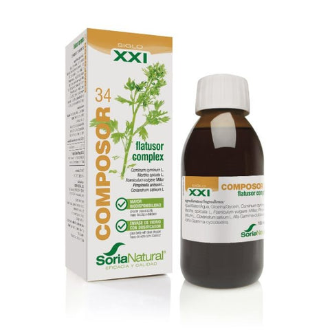 Comprar online COMPOSOR 34 FLATUSOR COMPLEX 100 ml XXI de SORIA. Imagen 1