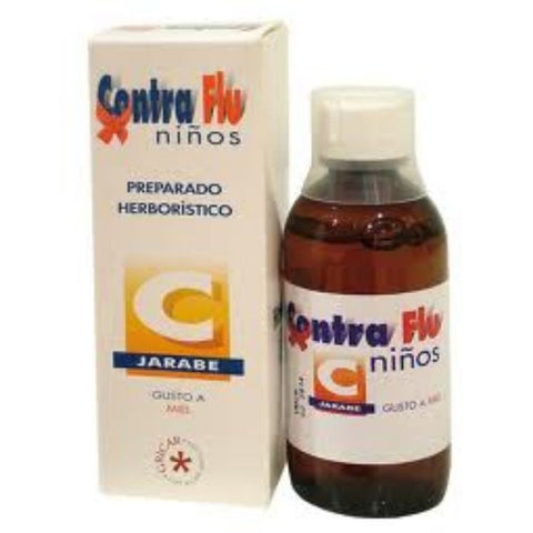 Comprar online CONTRA FLU JARABE NIÑO 150 ml de HERBOFARM. Imagen 1