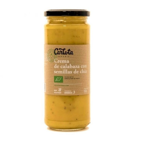 Comprar online CREMA DE CALABAZA CON SEMILLAS DE CHIA 450 ML de CARLOTA. Imagen 1