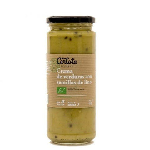 Comprar online CREMA DE VERDURAS CON SEMILLAS DE LINO 450 ML de CARLOTA. Imagen 1