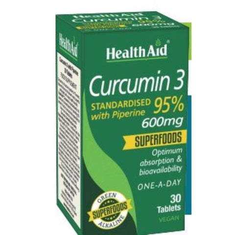 Comprar online CURCUMIN 3 30 Comp de HEALTH AID. Imagen 1