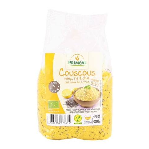 Comprar online COUSCOUS MAIZ ARROZ Y CHIA CON AROMA DE LIMON 300 de PRIMEAL. Imagen 1