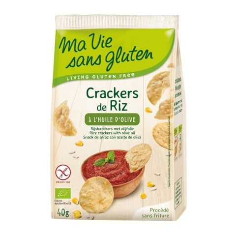 Comprar online CRACKERS DE ARROZ AL ACEITE DE OLIVA 40 g de MVSG. Imagen 1