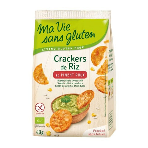 Comprar online CRACKERS DE ARROZ AL PIEMENTON DULCE 40 g de MVSG. Imagen 1