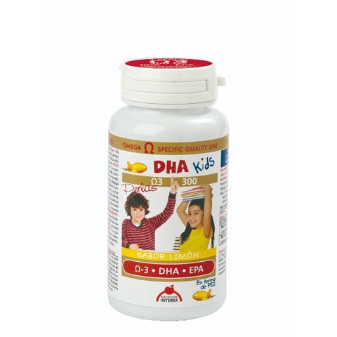 Comprar online DHA KIDS SABOR LIMON 90 Perlas Masticables de INTERSA. Imagen 1