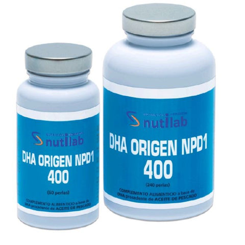 Comprar online DHA ORIGEN NPD1 400 (60 perlas) de NUTILAB-DHA. Imagen 1