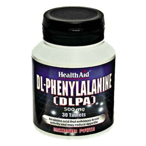 Comprar online DLPA ( DL-FENILANINA) 500 mg 30 Comp de HEALTH AID. Imagen 1