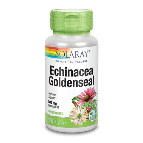 Comprar online ECHINACEA ROOT & GOLDEN SEAL ROOT 500 mg 100 Vcaps de SOLARAY. Imagen 1