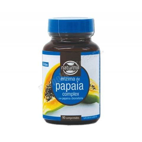 Comprar online ENZIMA DE PAPAYA COMPLEX 90 Comp de NATURMIL. Imagen 1