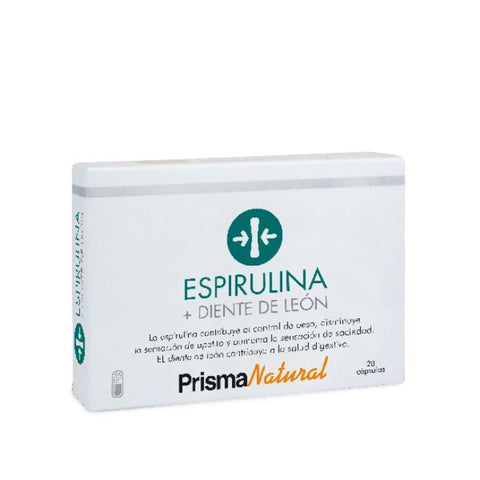 Comprar online ESPIRULINA + DIENTE DE LEON 28 CAPS. 396 mg PRISMA de PRISMA NATURAL. Imagen 1