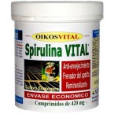 Comprar online ESPIRULINA VITAL 420 mg 180 Comp de OIKOS. Imagen 1