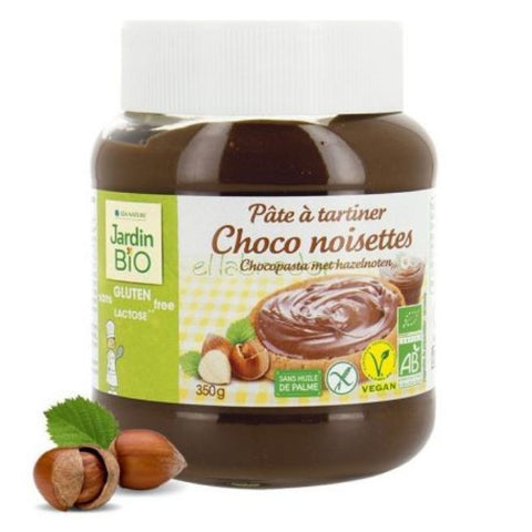 Comprar online CREMA DE CHOCOLATE CON AVELLANAS 350g de JARDIN BIO. Imagen 1