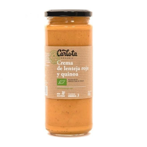 Comprar online CREMA DE LENTEJA ROJA Y QUINOA 450 ML de CARLOTA. Imagen 1