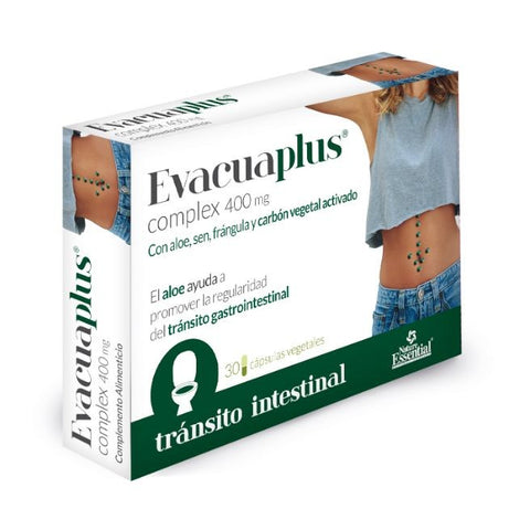 Comprar online EVACUAPLUS COMPLEX 400 mg 30 Vcaps EN BLISTER de NATURE ESSENTIAL. Imagen 1
