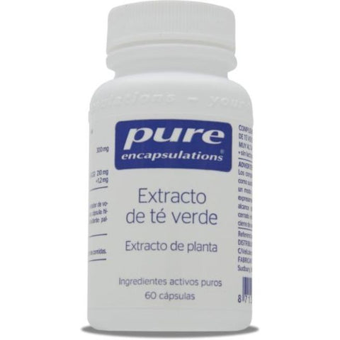 Comprar online EXTRACTO DE TE VERDE 60 Capsulas de PURE. Imagen 1