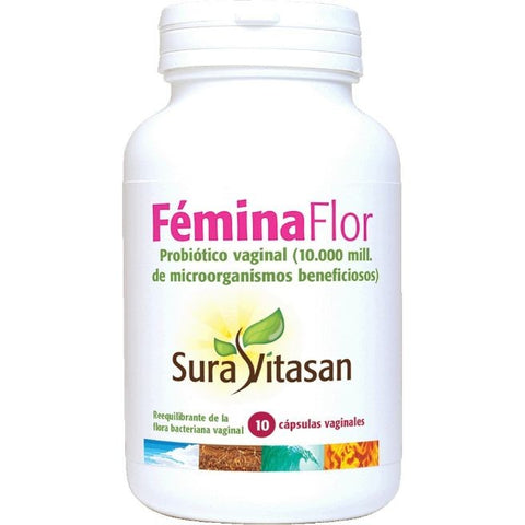 Comprar online FEMINA FLOR 10 Caps + APLICADOR de SURA VITASAN. Imagen 1