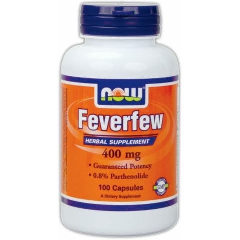Comprar online FEVERFEW 400 mg 100 Caps de NOW. Imagen 1