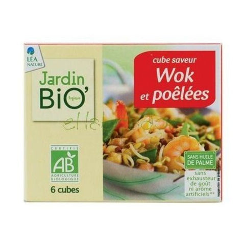 Comprar online CUBITOS WOK SIN ACEITE DE PALMA 6X11G de JARDIN BIO. Imagen 1