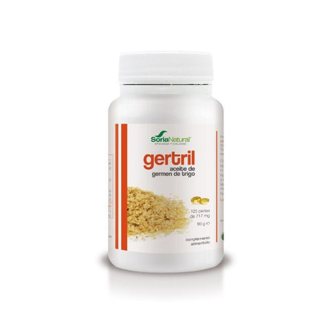 Comprar online GERTRIL (ACEITE GERMEN TRIGO) 500 mg 125 Perlas de ALECOSOR SORIA NATURAL. Imagen 1