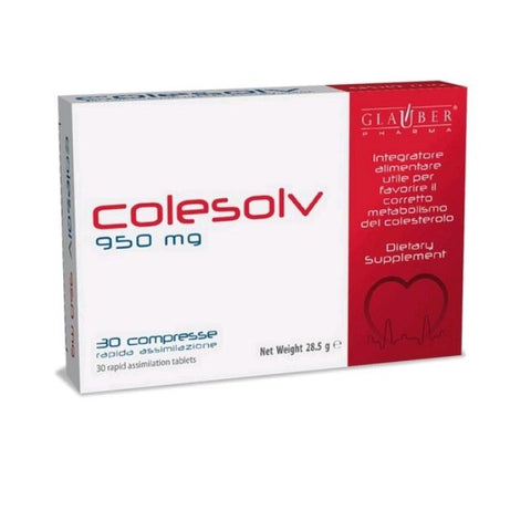 Comprar online GL COLESOLV 30 Comp de GLAUBER PHARMA. Imagen 1