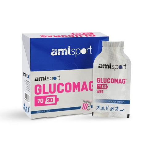 Comprar online GLUCOMAG 70/30 GEL (10 sobres de 30 ml) de AMLSPORT. Imagen 1