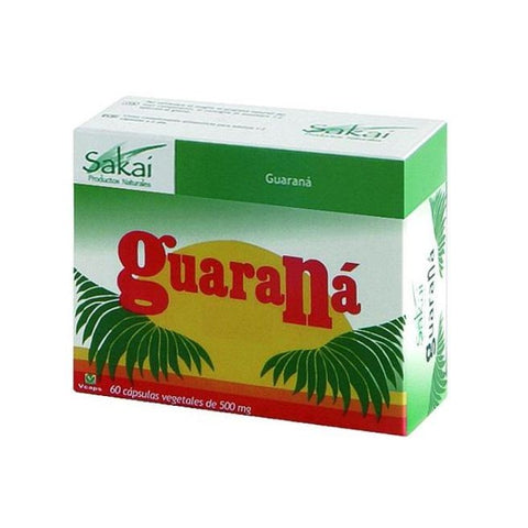 Comprar online GUARANA 60 Caps 500 mg de SAKAI. Imagen 1