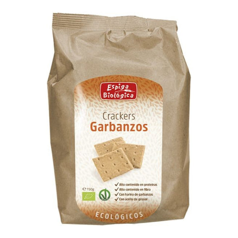 Comprar online E.BIO CRACKERS GARBANZOS de ESPIGA BIOLOGICA. Imagen 1