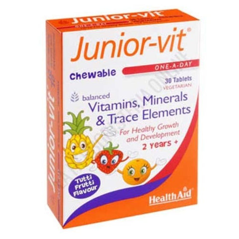 Comprar online JUNIOR VIT 30 Comp de HEALTH AID. Imagen 1