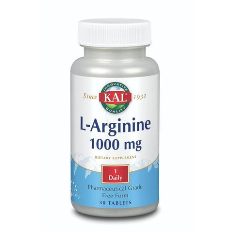 Comprar online KAL L-ARGININE 1000 mg 30 Comp de KAL. Imagen 1