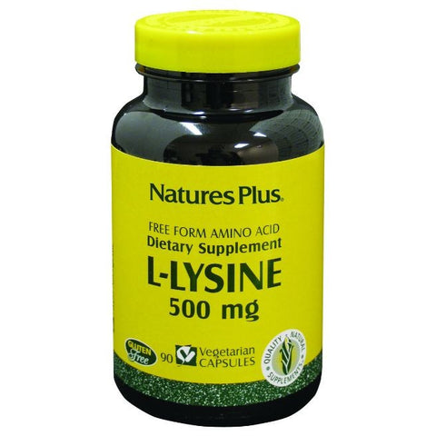Comprar online L LISINA 90 Caps 500 mg de NATURES PLUS. Imagen 1