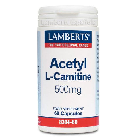 Comprar online L-ACETIL CARNITINA 500MG 60 Vcaps de LAMBERTS. Imagen 1