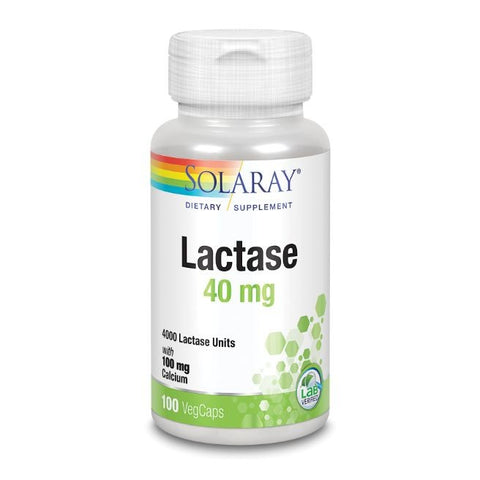 Comprar online LACTASE 40 mg 4000 FCC 100 Vcaps de SOLARAY. Imagen 1