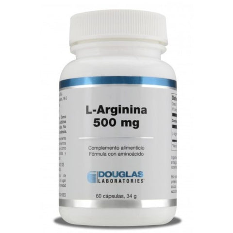 Comprar online L-ARGININA 500 mg 60 Caps de DOUGLAS. Imagen 1