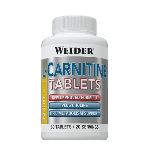 Comprar online L-CARNITINE MASTICABLE PIÑA 60 COMP de WEIDER. Imagen 1