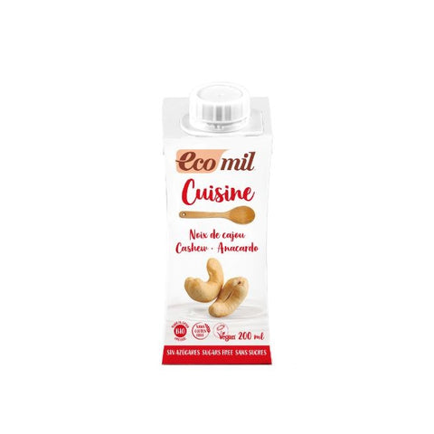Comprar online ECOMIL CUISINE ANACARDO 200ML SIN AZUCARES de NUTRIOPS. Imagen 1