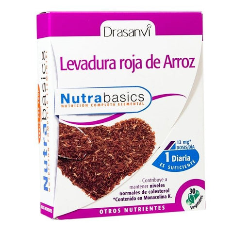 Comprar online LEVADURA ROJA DE ARROZ 30 Caps NUTRABASICOS de DRASANVI. Imagen 1