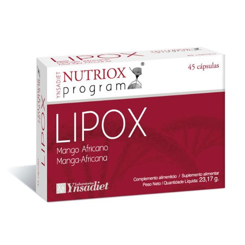 Comprar online LIPOX MANGO AFRICANO 45 Caps NUTRIOX de YNSADIET. Imagen 1