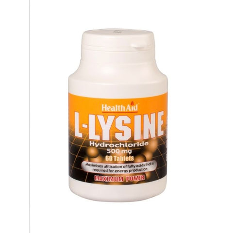 Comprar online L-LISINA 500 mg 60 Comp de HEALTH AID. Imagen 1