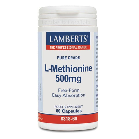 Comprar online L-METIONINA 500 mg 60 Caps de LAMBERTS. Imagen 1