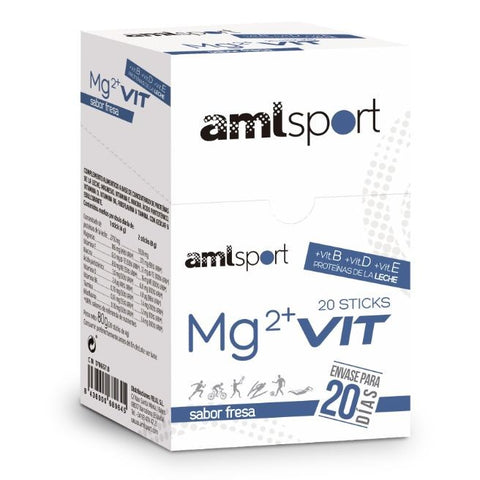 Comprar online MG2 + VIT SABOR FRESA 20 Sticks de 5 gr de AMLSPORT. Imagen 1