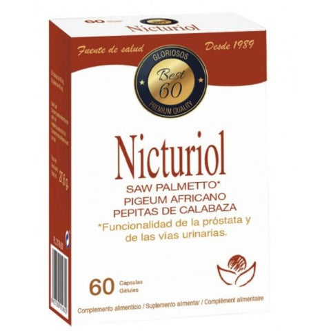 Comprar online NICTURIOL 60 CAPS HERBECOM SAW PALMETO de BIOSERUM. Imagen 1
