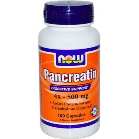 Comprar online PANCREATINA 4X 100 Caps de NOW. Imagen 1