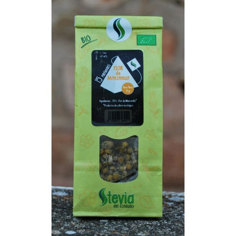 Comprar online FLOR DE MANZANILLA CON STEVIA BIO de STEVIA DEL CONDADO. Imagen 1