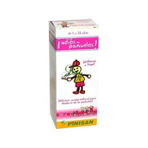 Comprar online PINISANITO ADIOS PAÑUELOS JARABE INFANTIL 250 ml de PINISAN. Imagen 1