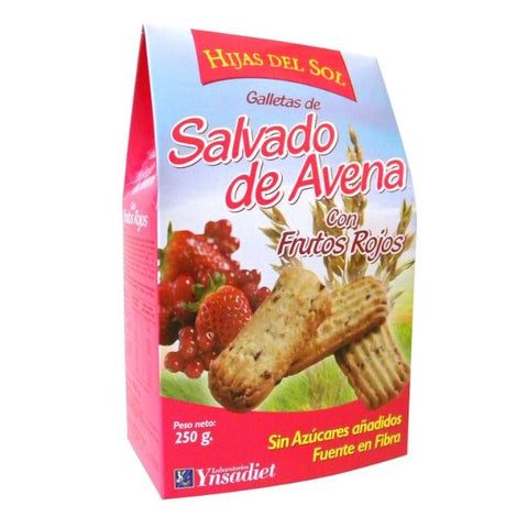 Comprar online GALLETA AVENA + FRUTOS ROJOS 250 gr de YNSADIET. Imagen 1