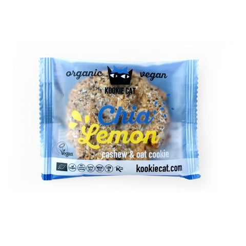 Comprar online GALLETA DE AVENA CON CHIA Y LIMON 50 G de KOOKIECAT. Imagen 1