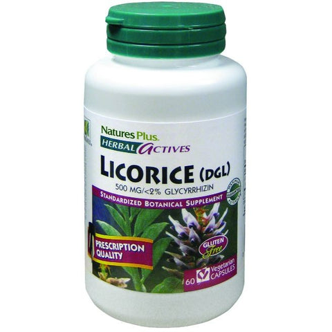 Comprar online REGALIZ (LICORICE) 500 MG 60 CAPS de NATURES PLUS. Imagen 1